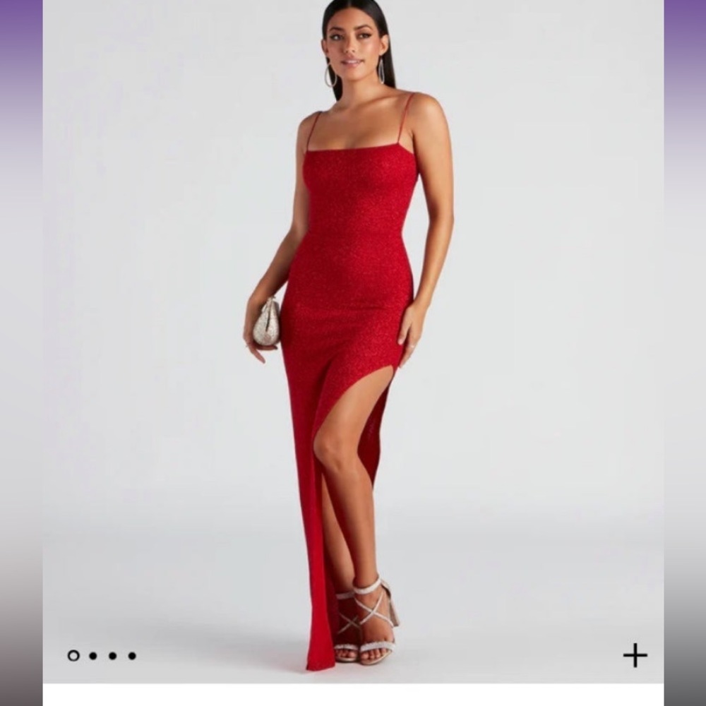 red prom dress